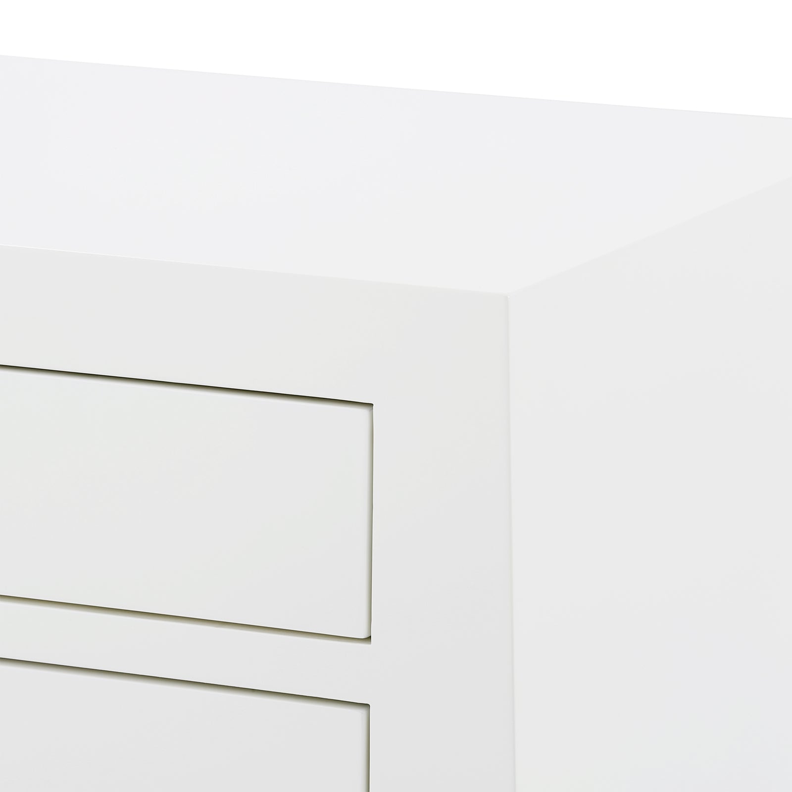3-Drawer Side Table in White Lacquered Wood | Jacqui Collection | Villa & House