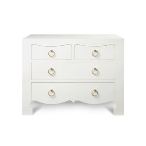 Large 4-Drawer in White | Jacqui Collection | Villa & House
