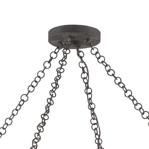 Jasmine 6 Light Forged Bronze Chandelier