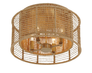 Jayna 4 Light Burnished Silver Ceiling Mount