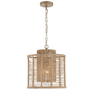 Jayna 1 Light Burnished Silver Pendant