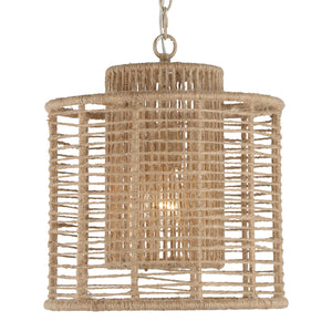 Jayna 1 Light Burnished Silver Pendant