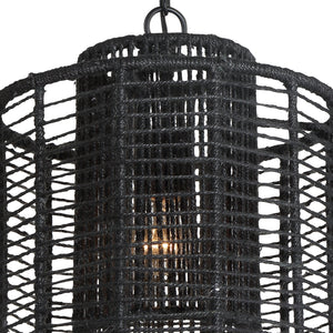 Jayna 1 Light Matte Black Pendant