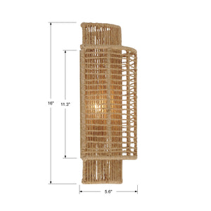 Jayna 2 Light Burnished Silver Wall Mount