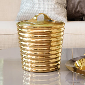 Glam Stacked Rings Ice Bucket - Gold