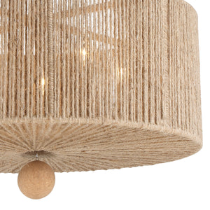 Jessa 5 Light Burnished Silver Pendant