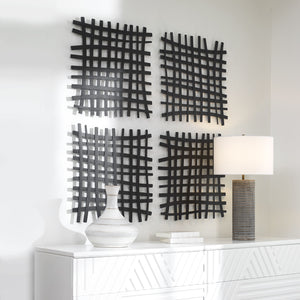 Gridlines Iron Wall Decor - Iron
