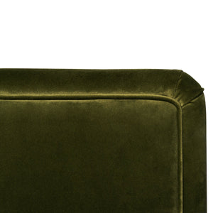 Lansky Barrel Chair in Olive Velvet