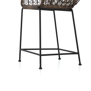 Bandera Outdoor Woven Counter Stool - Distressed Grey