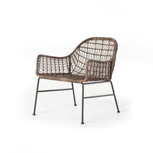 Bandera Outdoor Woven Club Chair - Distressed Grey