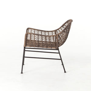 Bandera Outdoor Woven Club Chair - Distressed Grey