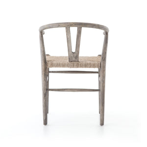 Muestra Wishbone Teak Dining Chair - Weathered Grey