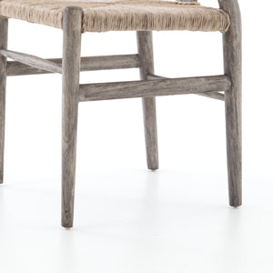 Muestra Wishbone Teak Dining Chair - Weathered Grey