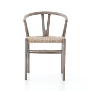 Muestra Wishbone Teak Dining Chair - Weathered Grey