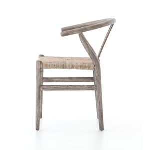 Muestra Wishbone Teak Dining Chair - Weathered Grey