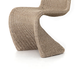 Portia Woven Outdoor Dining Chair - Vintage White