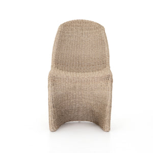 Portia Woven Outdoor Dining Chair - Vintage White