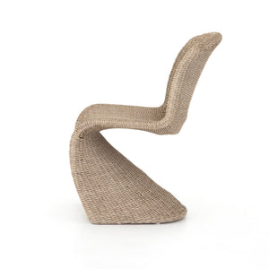Portia Woven Outdoor Dining Chair - Vintage White