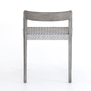 Elva Outdoor Dining Chair-Weathered Grey