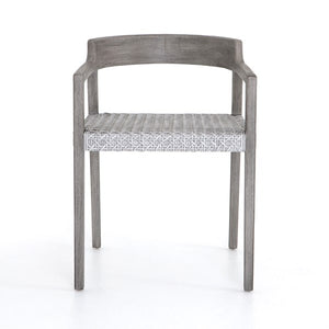 Elva Outdoor Dining Chair-Weathered Grey
