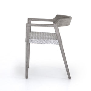 Elva Outdoor Dining Chair-Weathered Grey