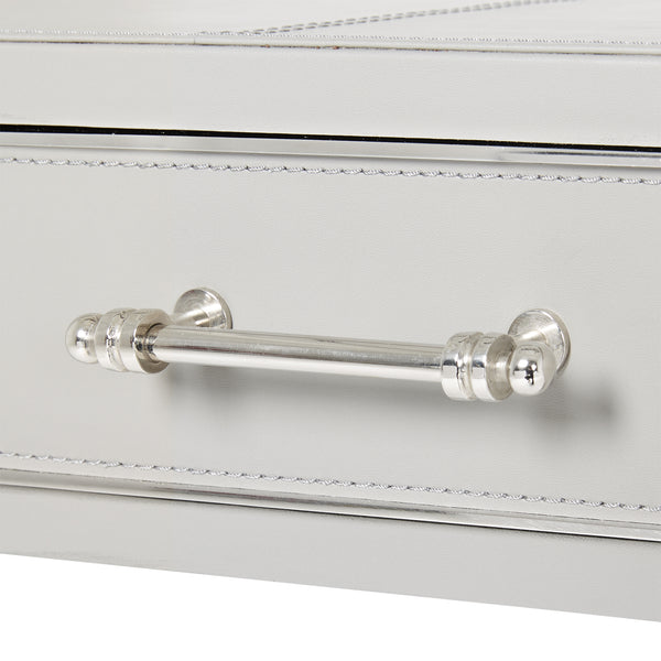 Desk in Gray Nickel-Finished | Jolene Collection | Villa & House ...