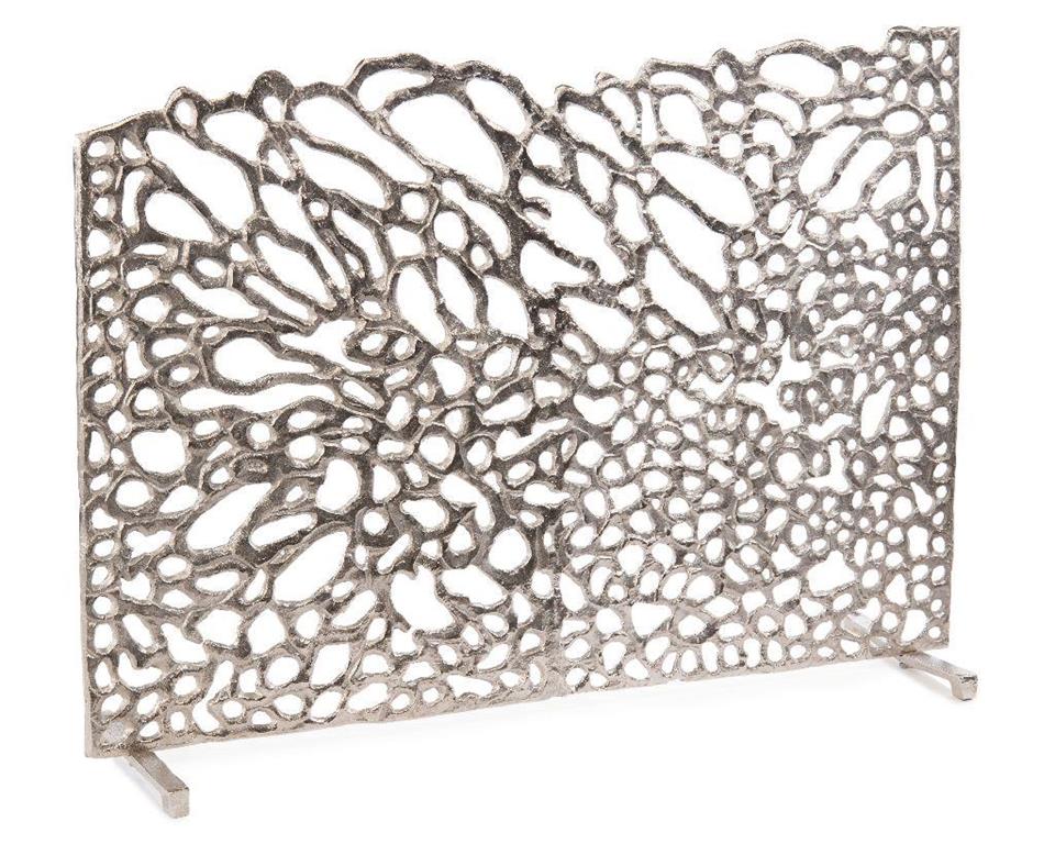 Organic Fire Screen in Nickel