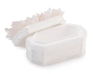 Crystals on White Box