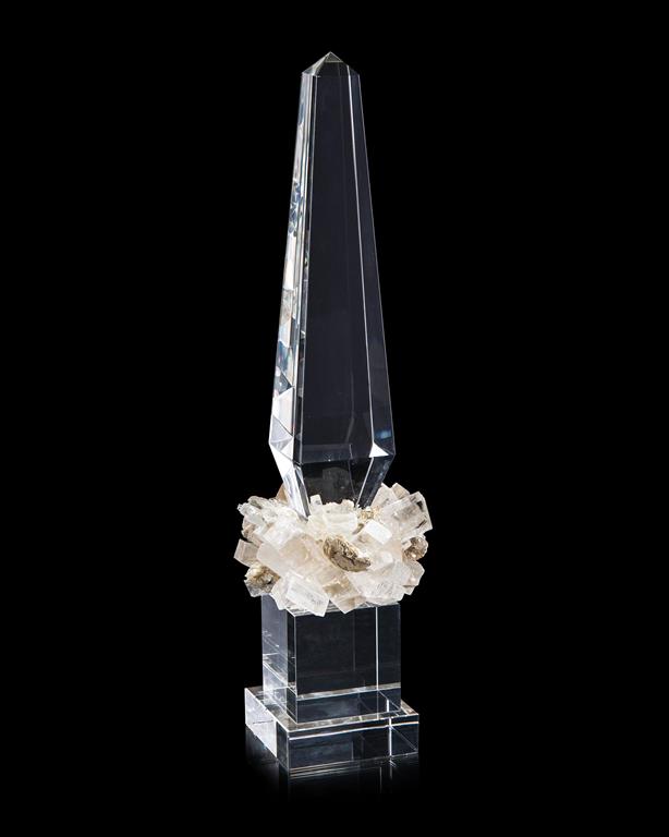 Calcite, Mica, and Crystal Obelisk