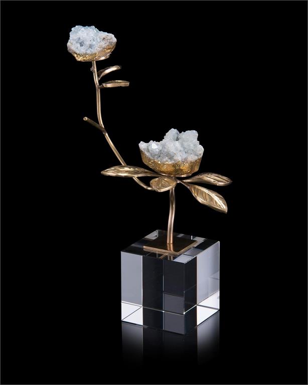 Double Celestite Blooms