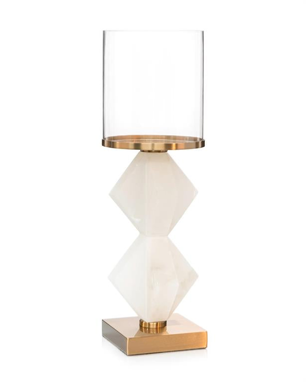 Double Alicia in Alabaster Candleholder