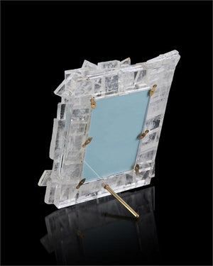 Windowpane Selenite Photo Frame