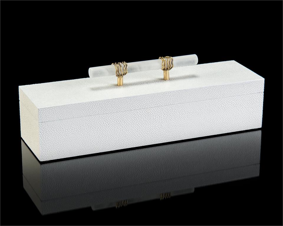 White Box with Alabaster Handle