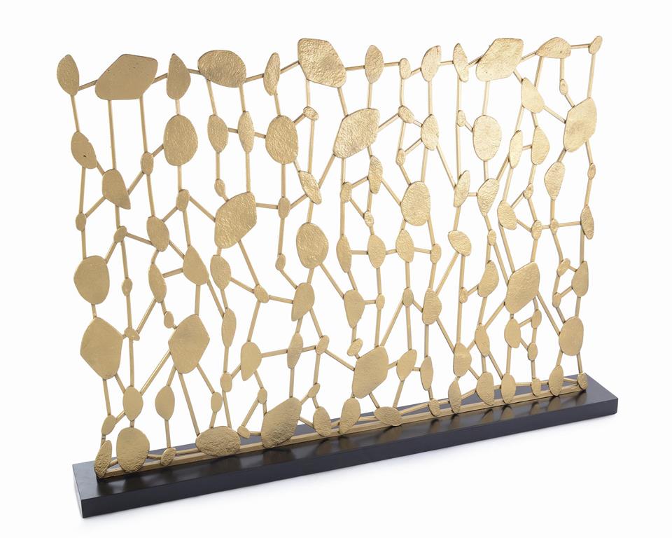 Abstract Sculptural Fire Screen