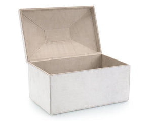 Flower-Embellished White Box