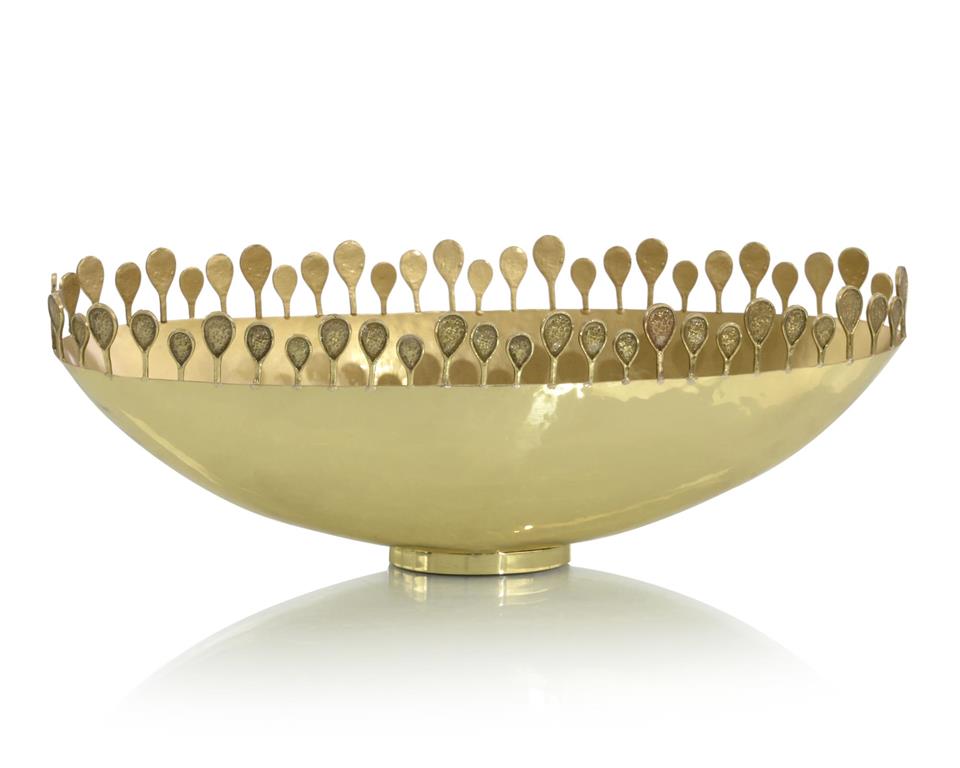 Polished Brass Oval Crown Bowl I