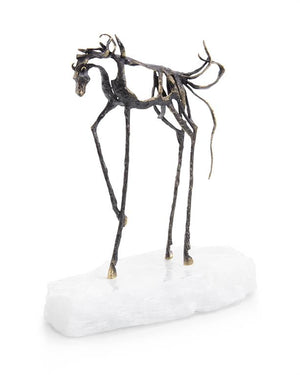 Sculptural Horse on Selenite