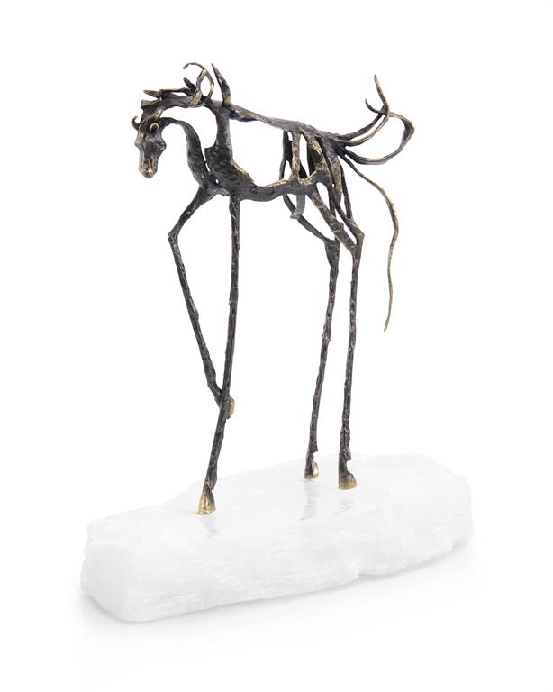 Sculptural Horse on Selenite