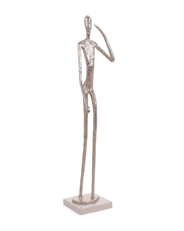 Nickel Figure One Sculpture