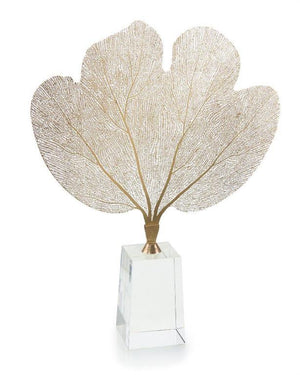 Brass Sea Fan on Crystal Base