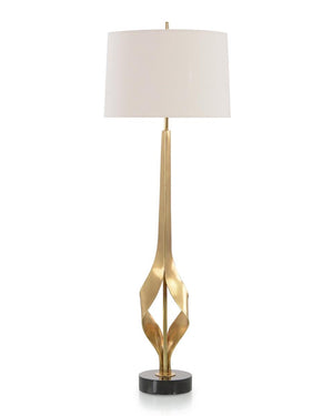 Graceful Brass Buffet Lamp