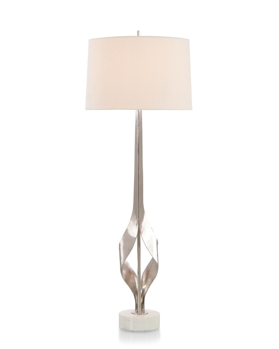 Graceful Nickel Buffet Lamp