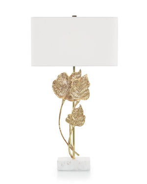 Antique Gold Leaf Table Lamp