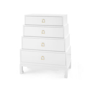 Tall 4-Drawer in White | Jasmine Collection | Villa & House