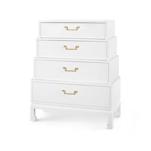 Tall 4-Drawer in White | Jasmine Collection | Villa & House