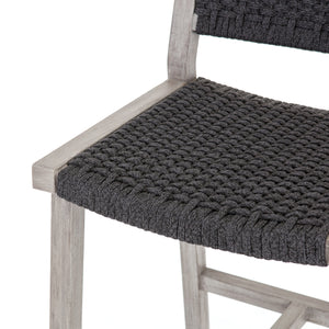 Delano Outdoor Bar Stool - Charcoal Grey