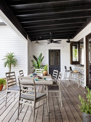 Delano Outdoor Bar Stool - Charcoal Grey