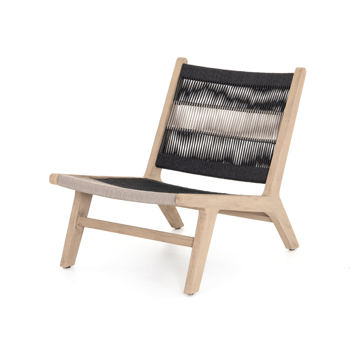 Julian Outdoor Teak Lounge Chair - Washed Brown