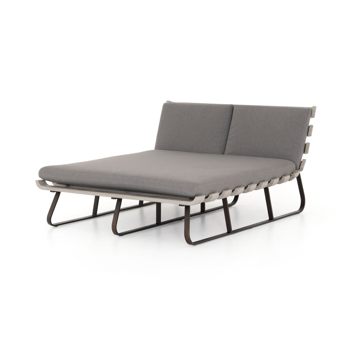 DIMITRI OUTDOOR DOUBLE CHAISE-CHARCOAL