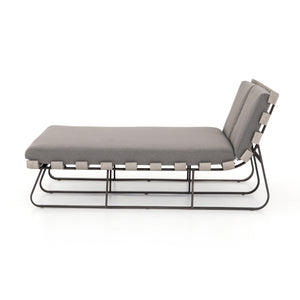 DIMITRI OUTDOOR DOUBLE CHAISE-CHARCOAL